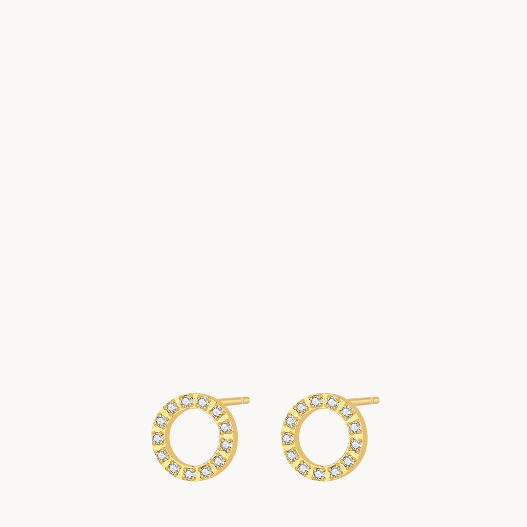 Infinite Circle Starlight Stud Earrings