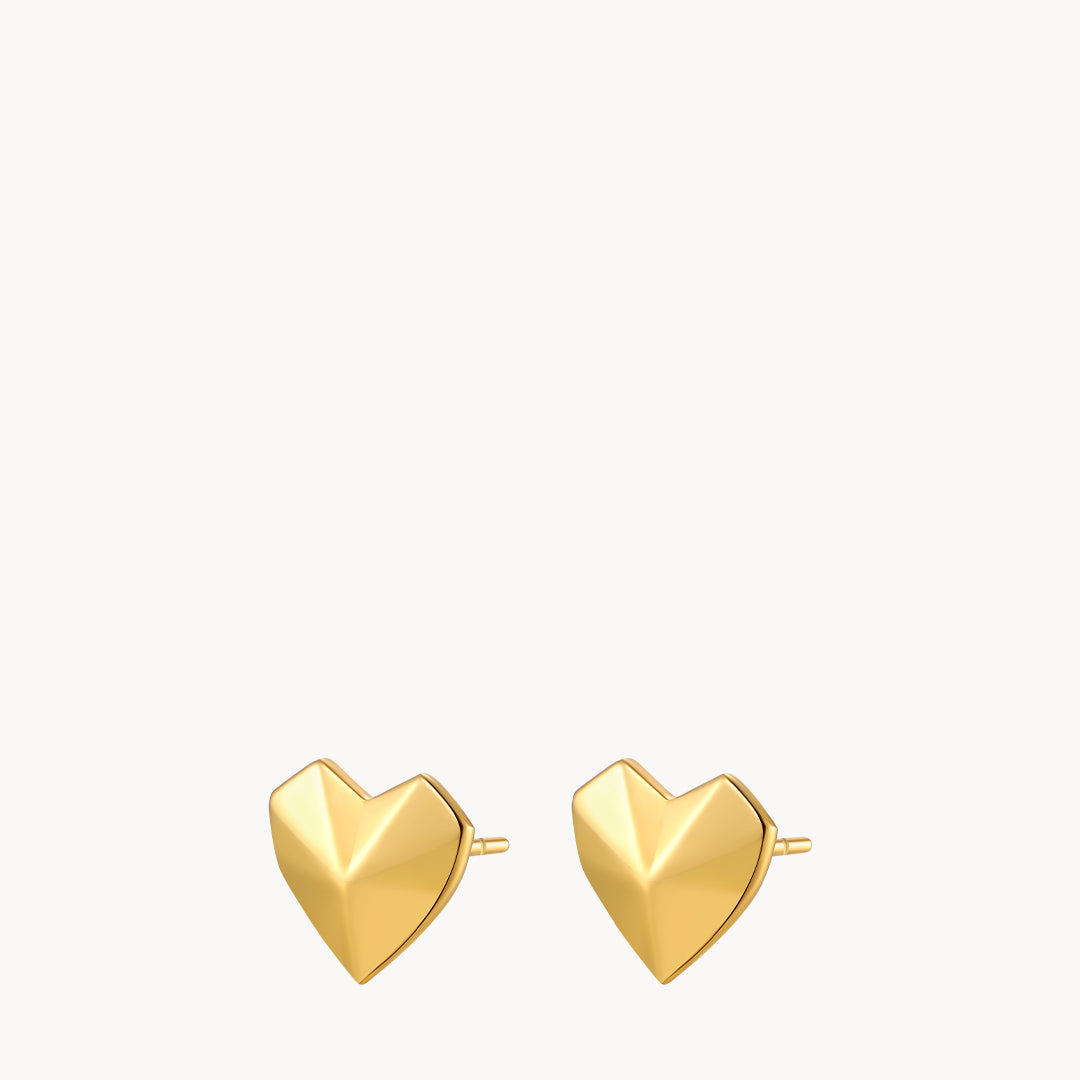 Ħabbata Heart Stud Earrings