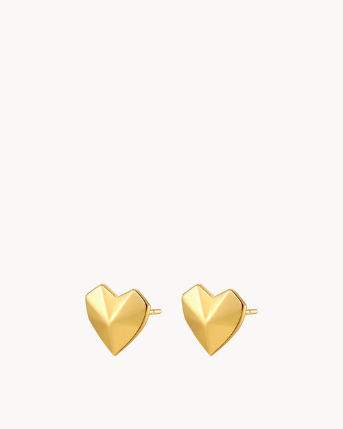 Habbata Heart Stud Earrings