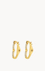 Starlight Heart Dainty Hoop Earrings