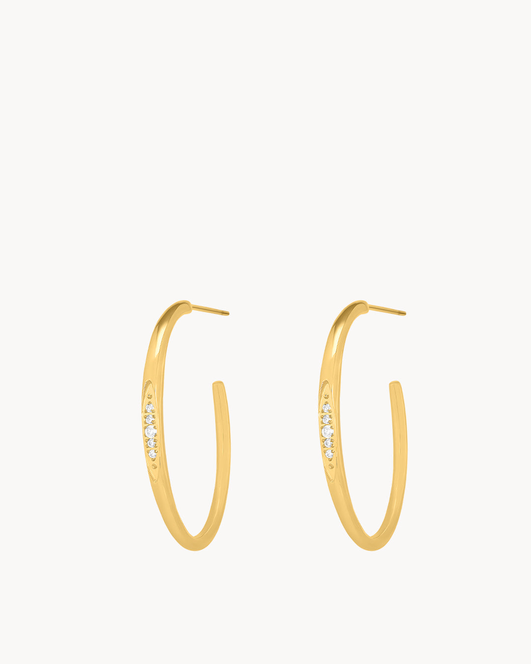 Starlight Open Statement Hoop Earrings