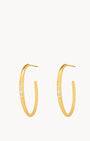 Starlight Open Statement Hoop Earrings