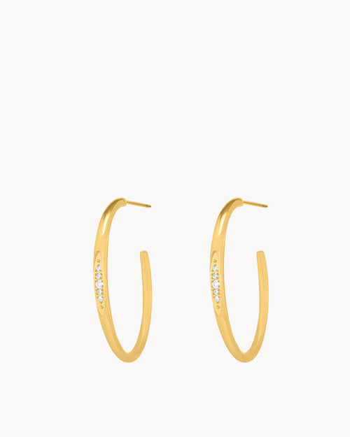 Starlight Open Statement Hoop Earrings
