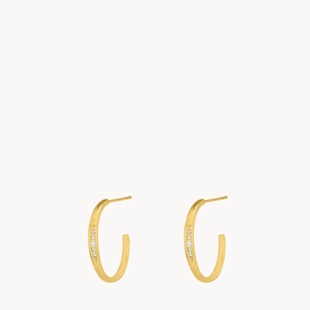Starlight Open Hoop Earrings
