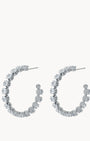 Starlight Statement Hoops, Silver