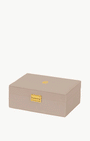 Taupe Velvet Jewellery Box