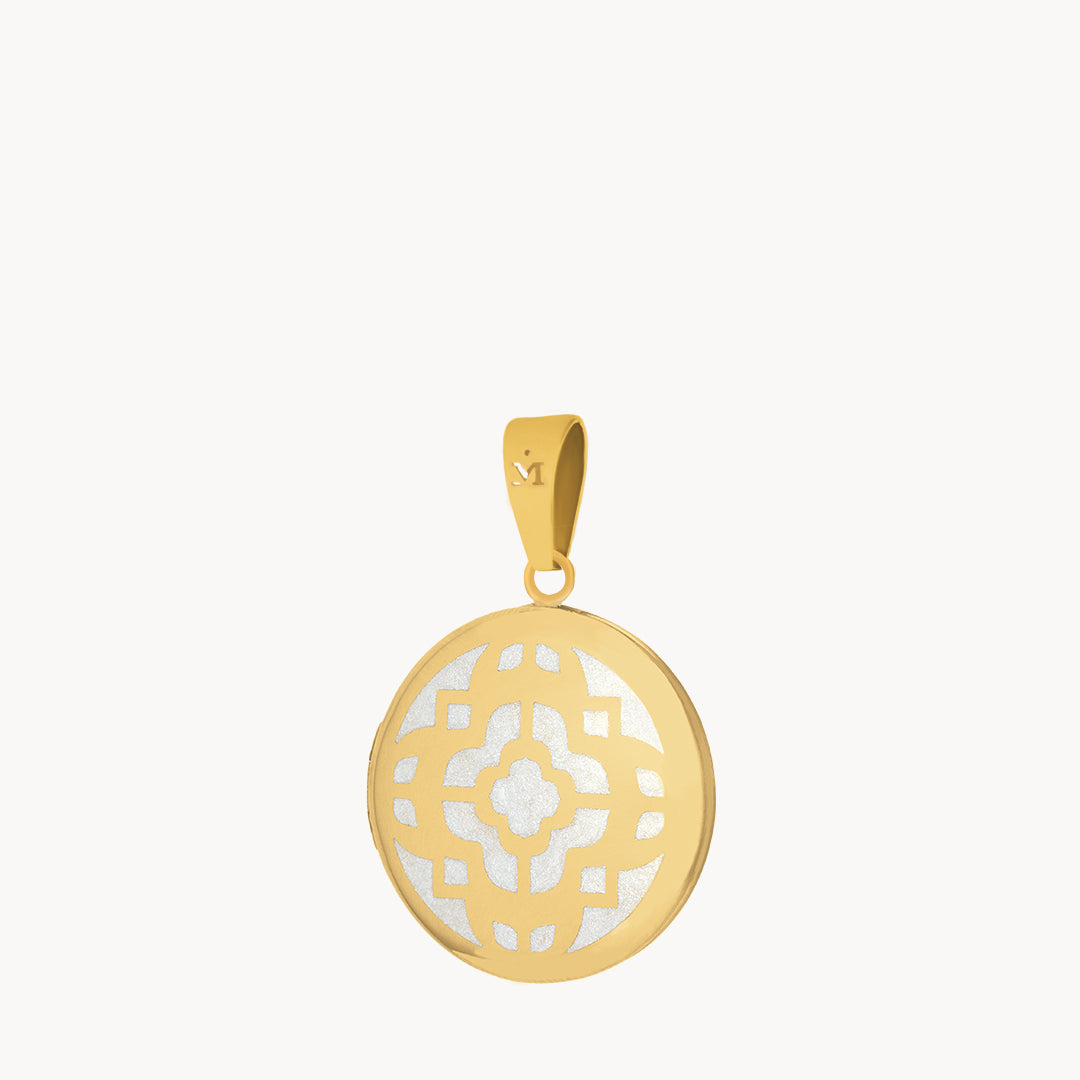 White Bizzilla Photo Locket