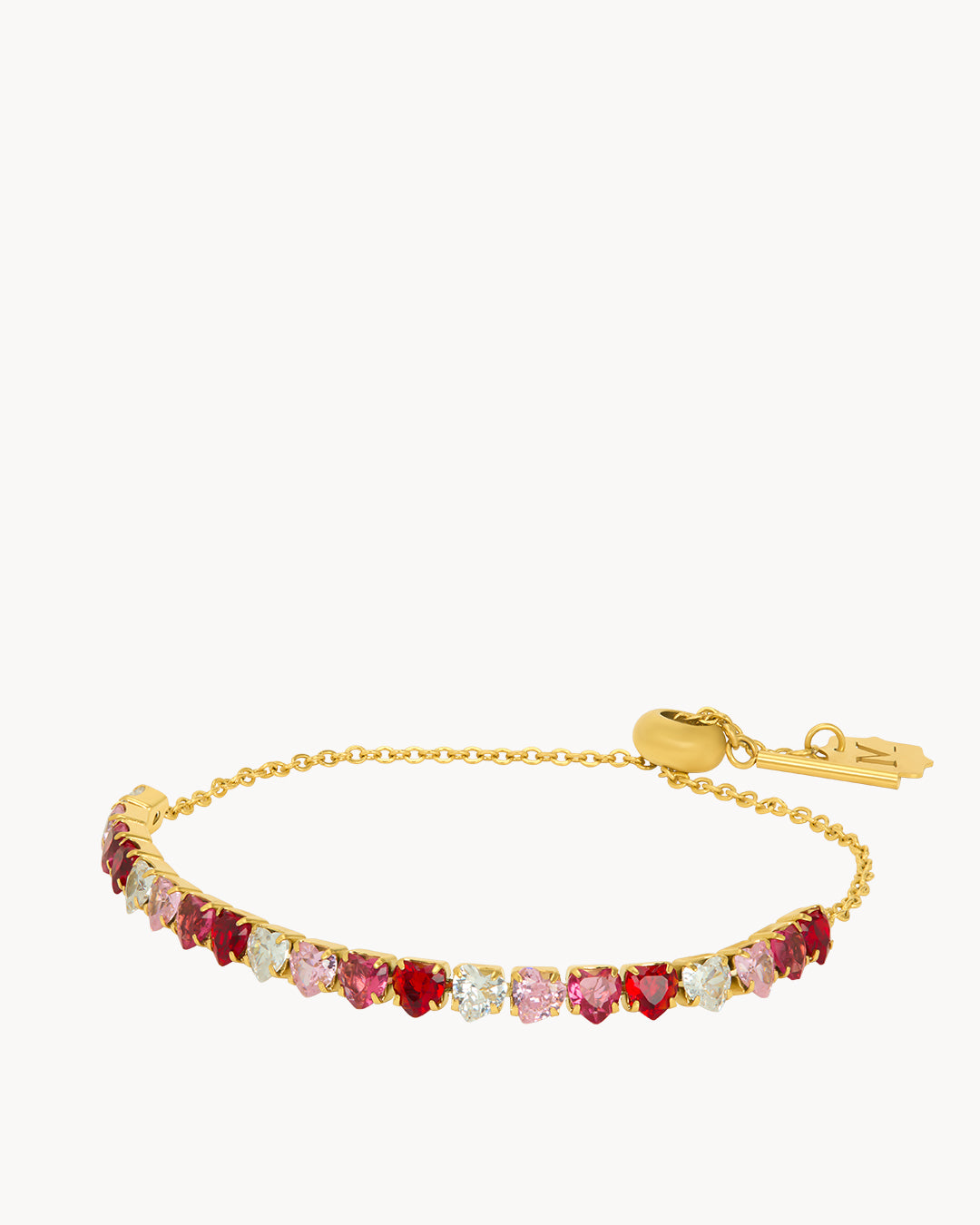 Pink Blush Heart Starlight Adjustable Bracelet