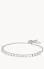 White Heart Starlight Silver Adjustable Bracelet