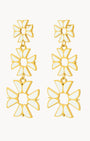 White Kavallieri Dangling Earrings
