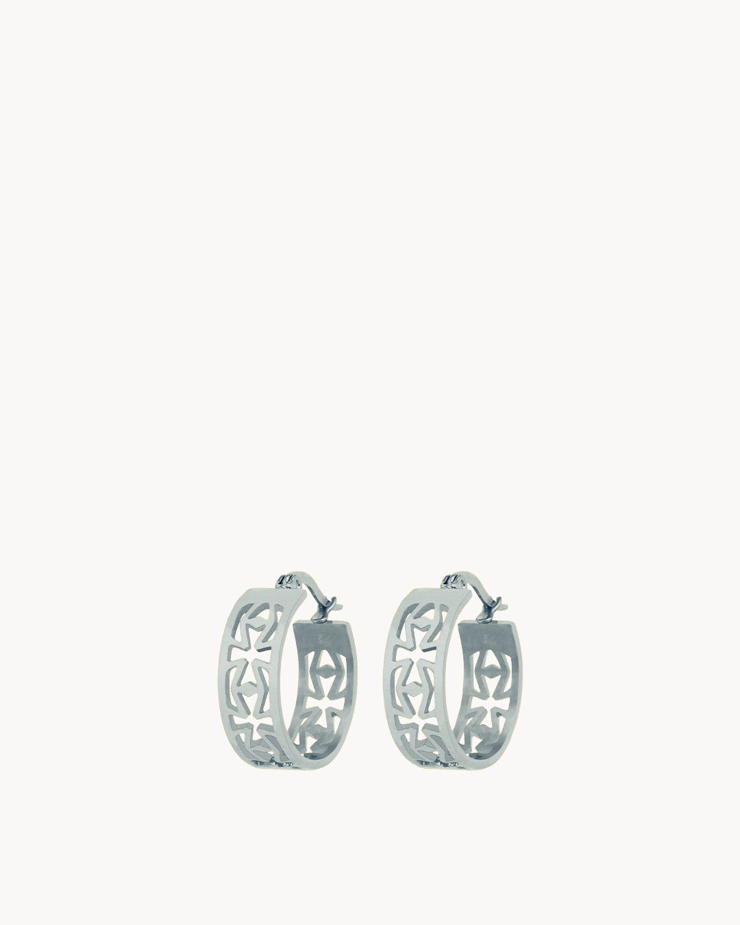 Kavallieri Hoop Silver Earrings