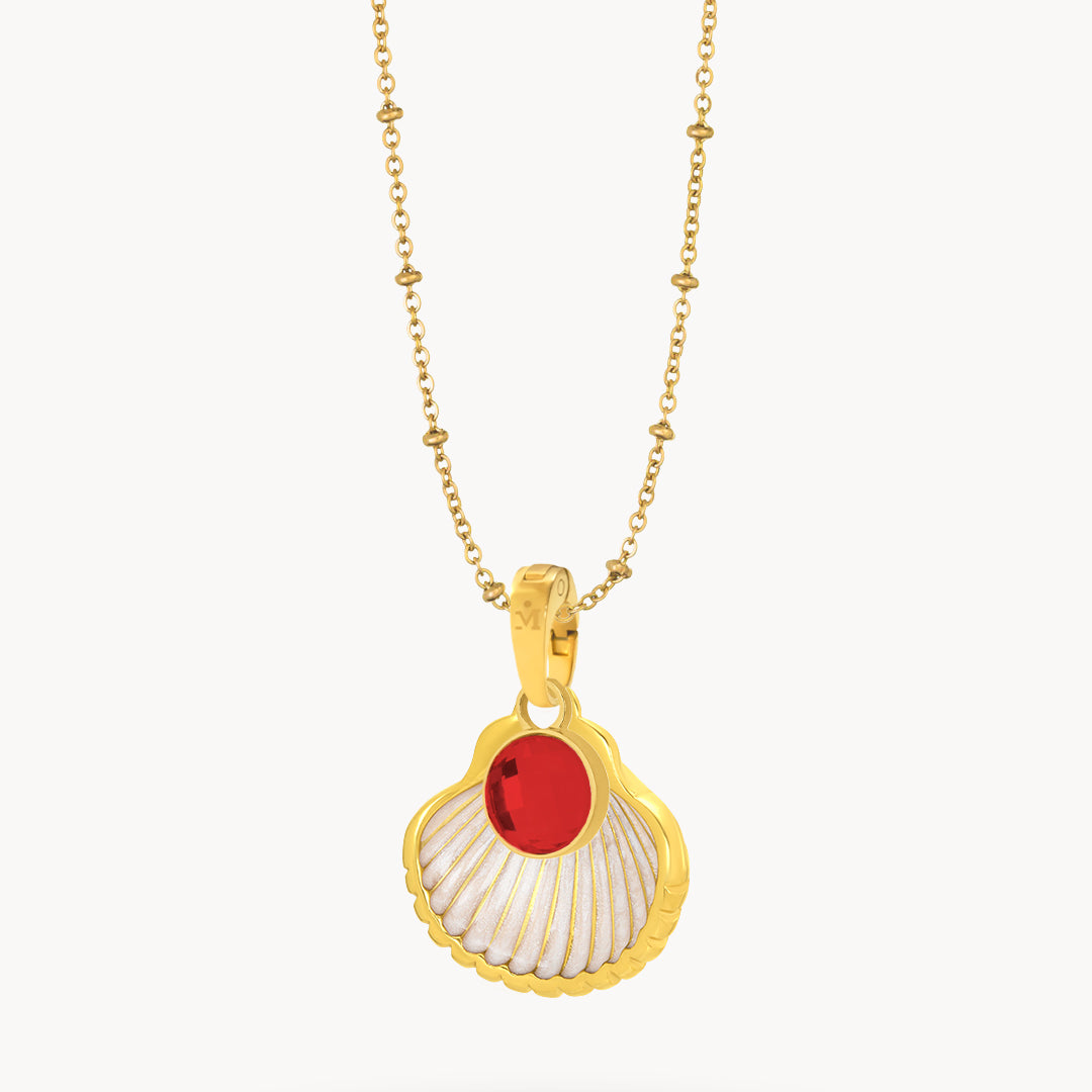 Lucky Vibes Shell January Passion Birthstone Set