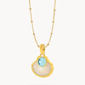 Lucky Vibes Shell March Peace Birthstone Set