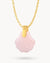 Pink Quartz Seashell Necklace Set