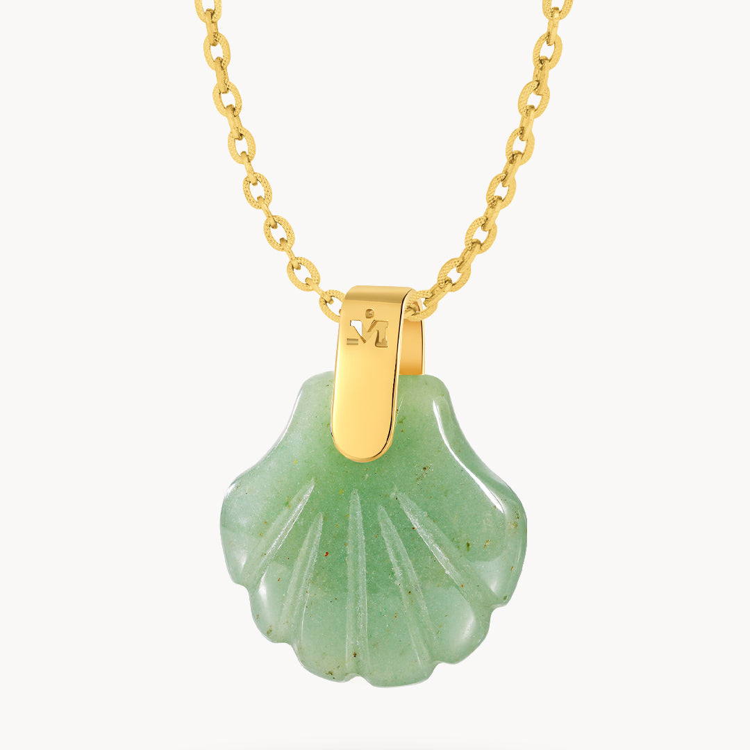 Jade Seashell Necklace Set