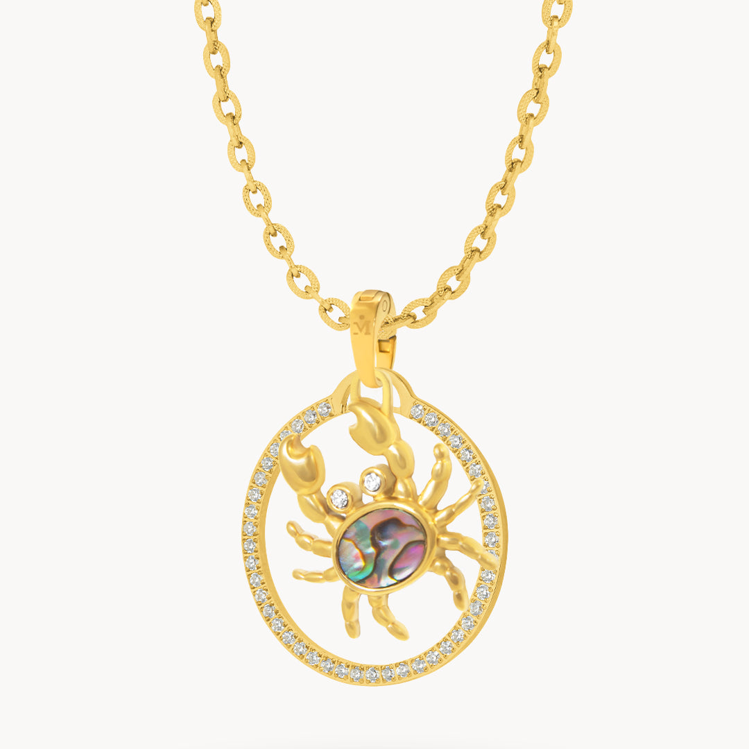 Fearlessness Crab Halo Necklace Set
