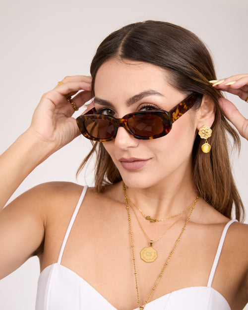 Ċikka Tortoise Shell Sunglasses