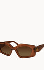 Nova Chestnut Brown Sunglasses