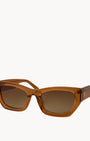 Slick Orange Brown Sunglasses