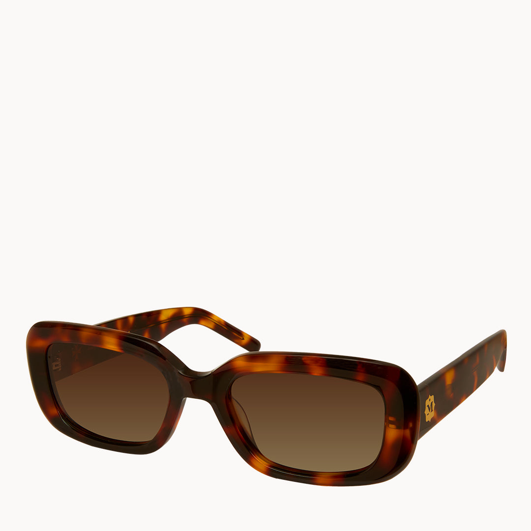 Glossy Brown Tortoise Shell Sunglasses