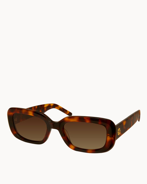 Glossy Brown Tortoise Shell Sunglasses