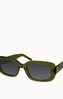 Glossy Olive Green Sunglasses