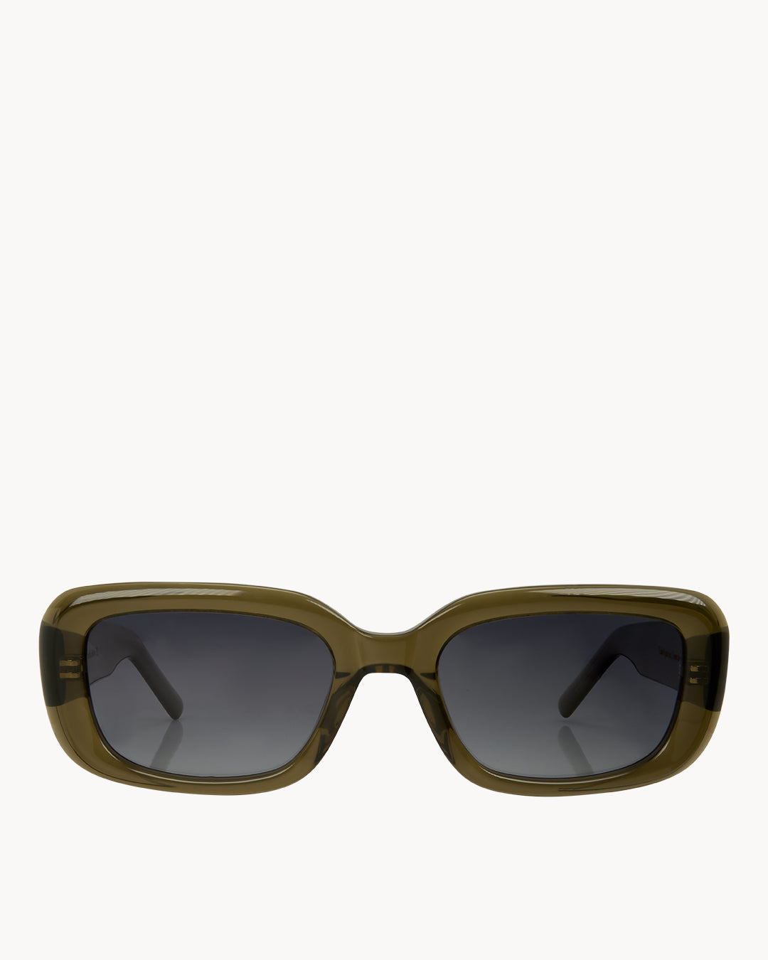 Glossy Olive Green Sunglasses
