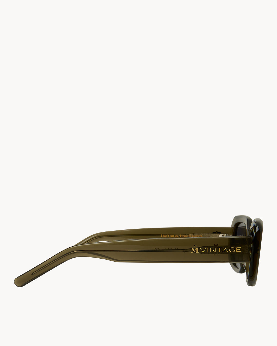 Glossy Olive Green Sunglasses
