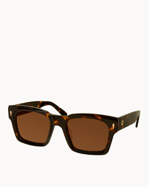 MAVERICK BROWN TORTOISE SHELL SUNGLASSES