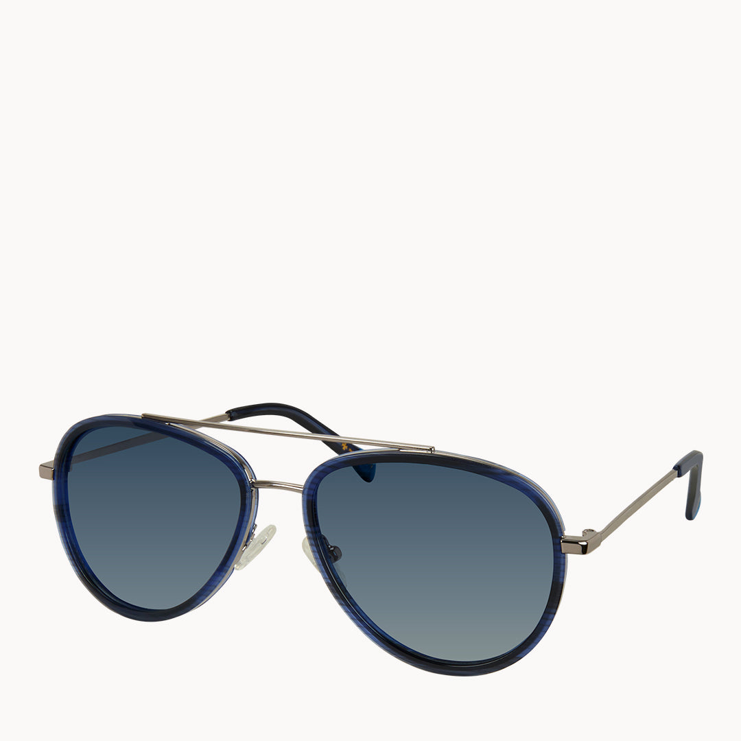 STEALTH BLUE AVIATOR SUNGLASSES