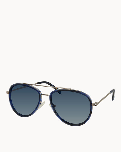 STEALTH BLUE AVIATOR SUNGLASSES