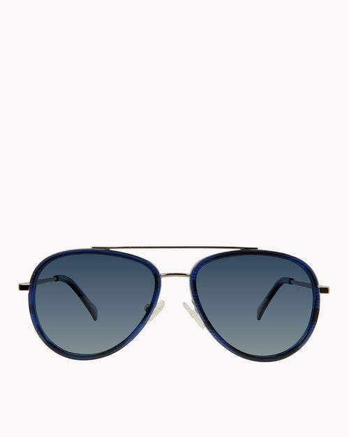 STEALTH BLUE AVIATOR SUNGLASSES