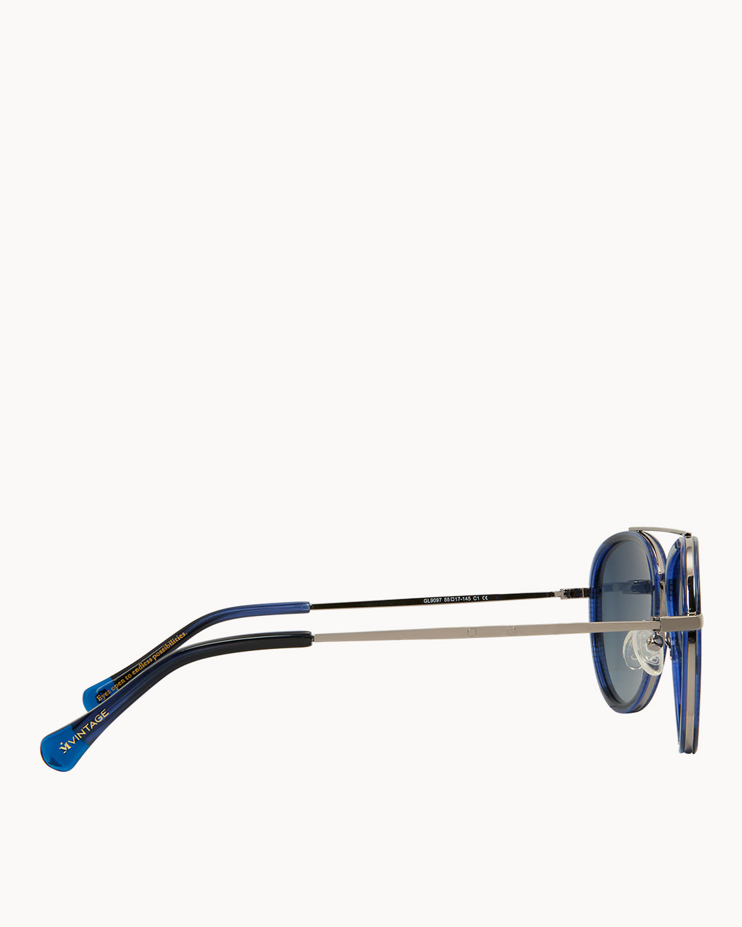 STEALTH BLUE AVIATOR SUNGLASSES