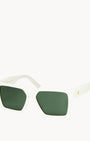 Valletta Glowing White Sunglasses
