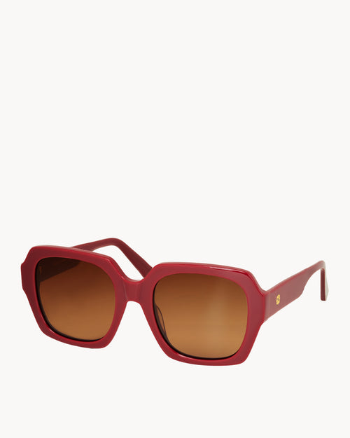 Pinto Raspberry Red Sunglasses