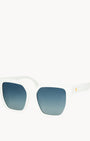 Victoria Glowing White Sunglasses