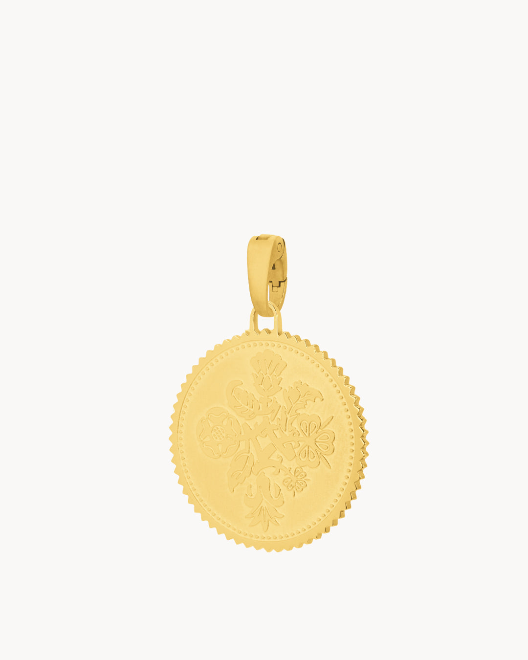 Six Pence Munita Pendant, Gold