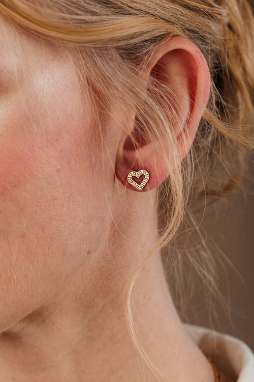 Heart Starlight Stud Earrings