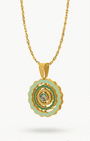 Spinning Tritoni Fountain Pendant Shimmer Rope Chain Set
