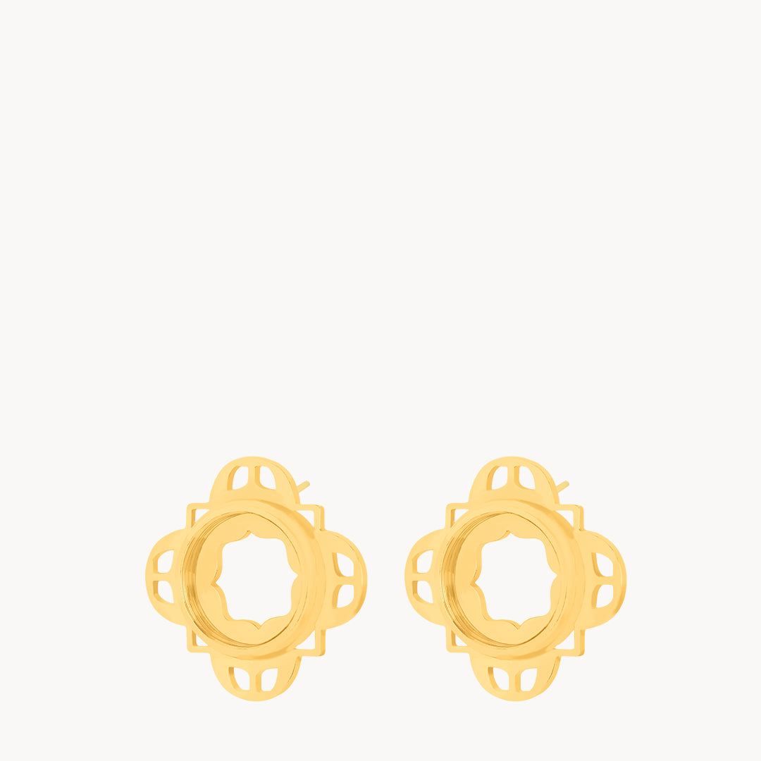 Mvintage Tritoni Dainty Twist Stud Earrings
