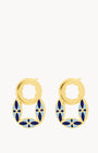 Ġnejna Maduma Blue Dainty Twist Stud Earrings