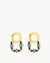 Ġnejna Maduma Blue Dainty Twist Stud Earrings