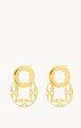 Ġnejna Maduma White Dainty Twist Stud Earrings