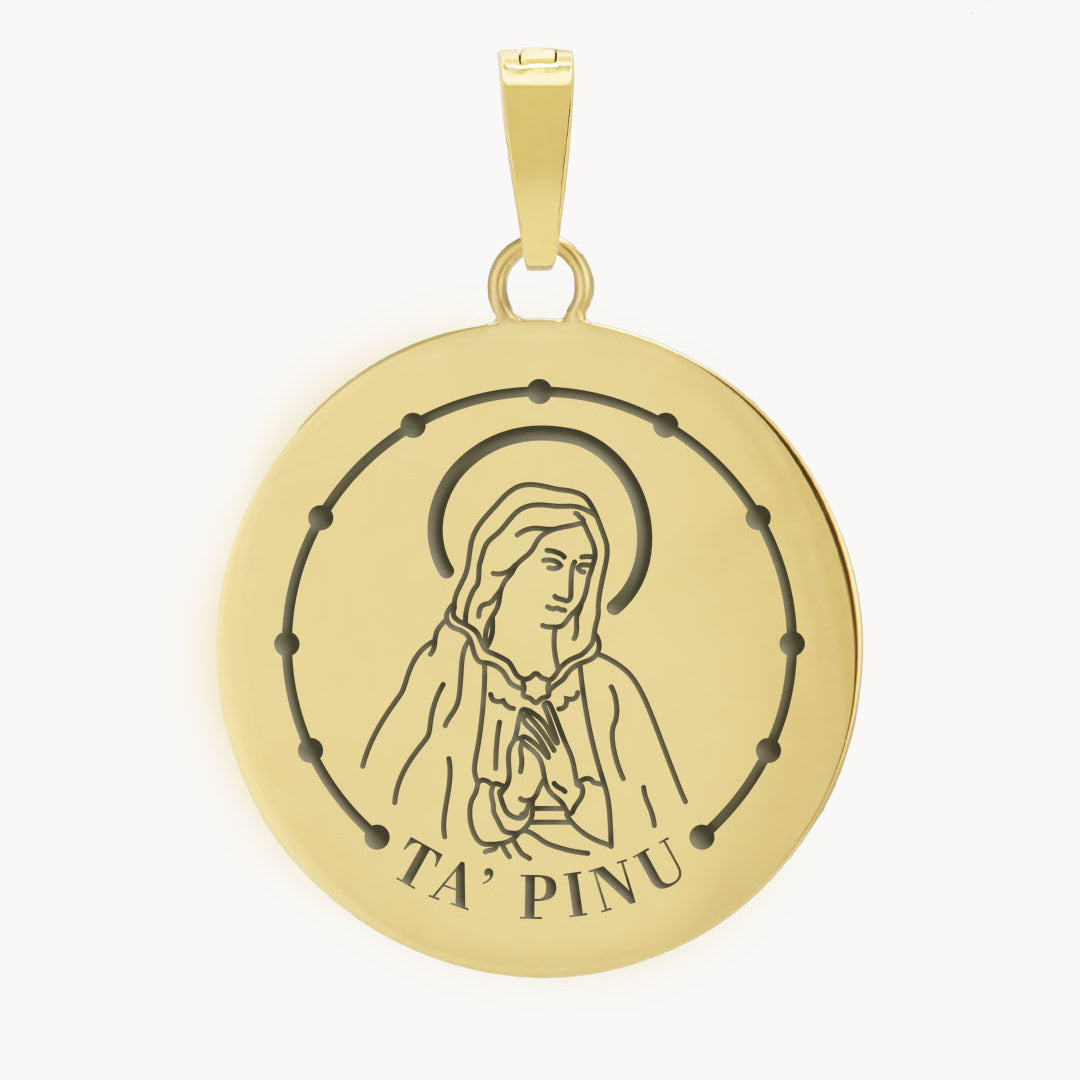 Madonna Ta' Pinu Pendant, Gold
