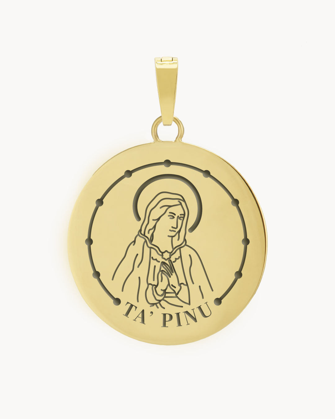 Madonna Ta' Pinu Pendant, Gold