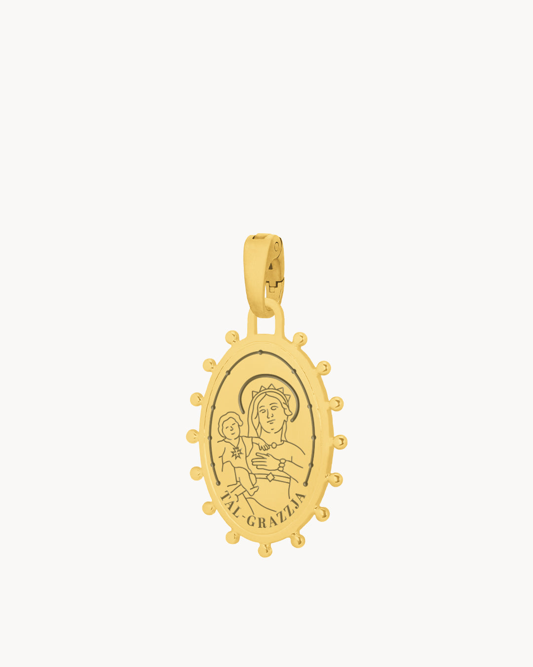 Madonna Tal-Grazzja Pendant, Gold