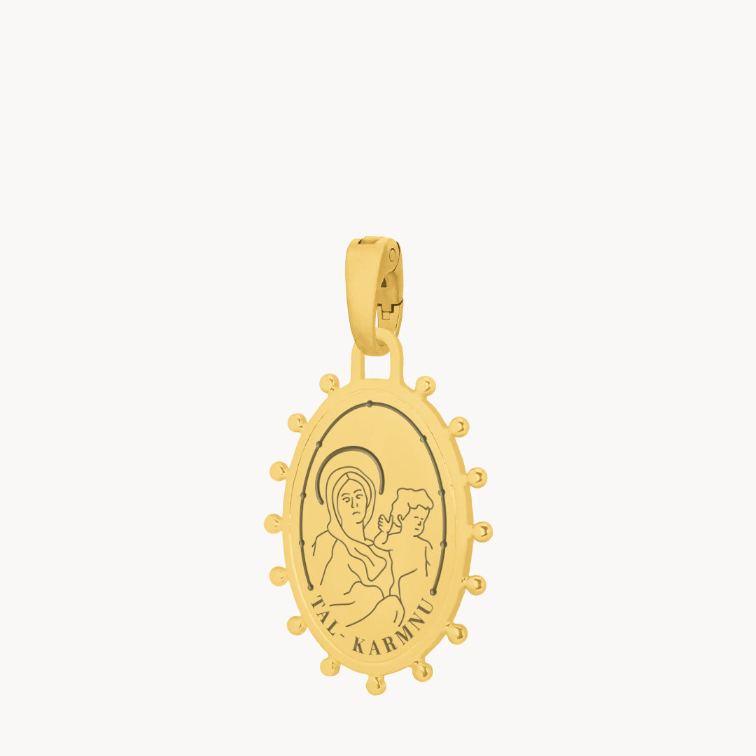 Madonna Tal-Karmnu Pendant, Gold