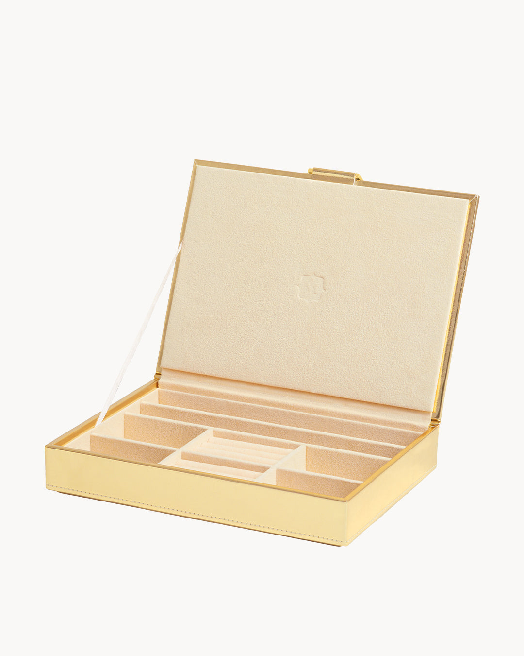 Gold Metallic Stackable Jewellery Box