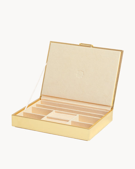 Stackable Jewellery Box, Gold