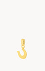 Lucky Horseshoe Pendant, Gold